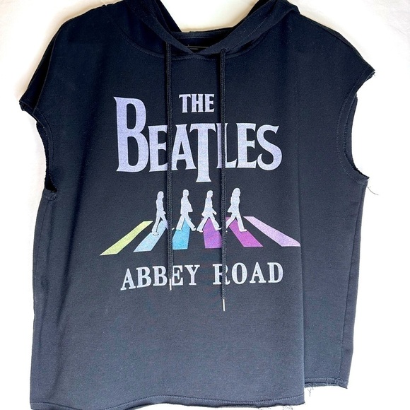 The Beatles Tops - The Beatles Abbey Road Cropped Tank